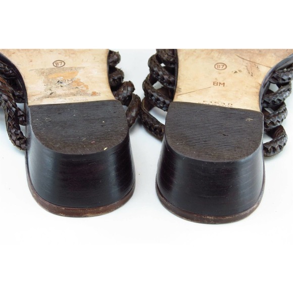 Cole Haan Resort Sz 8 M Brown Flip Flop Leather Women Sandals 1530 - Picture 6 of 8